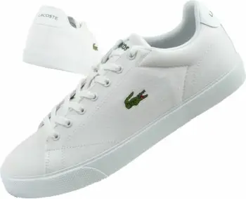 Këpucë për meshkuj Lacoste, të bardha