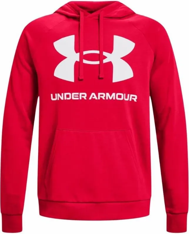 Duks pa kapuç Under Armour Rival Fleece për meshkuj, ngjyrë e kuqe - 1