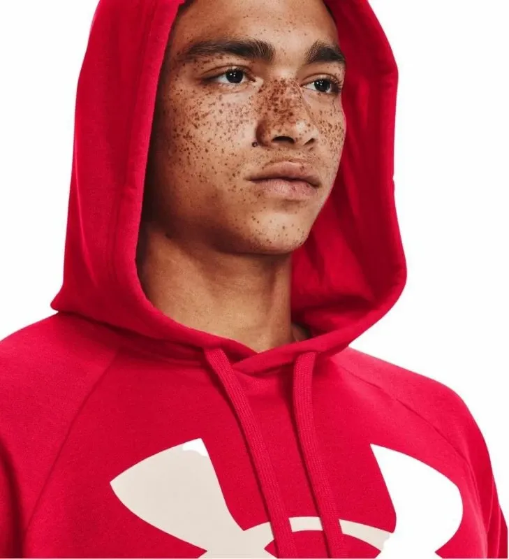 Duks pa kapuç Under Armour Rival Fleece për meshkuj, ngjyrë e kuqe - 6