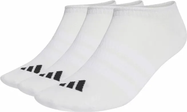 Çorape sportive të shkurtra adidas Thin&Light No Show 3 palë, të bardha - 1