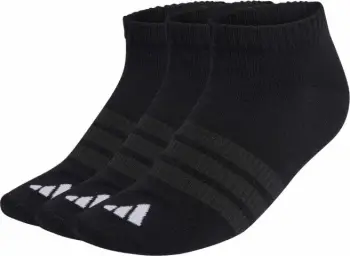Çorape të shkurtra adidas Essentials Low Cut 3p KC9628, të zeza, set prej 3 palë