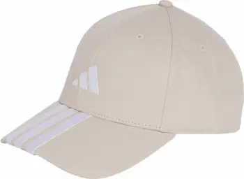 Kapelë bejsbolli adidas 3-Stripes Logo JW6036, bezhë