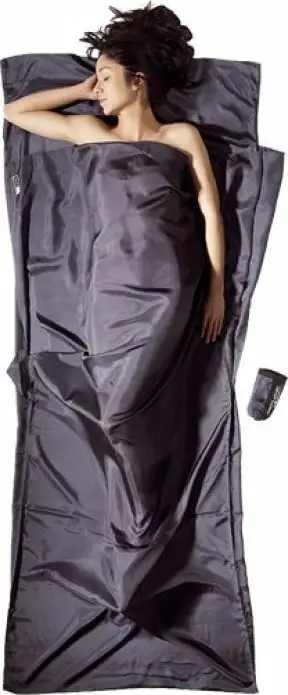 Thes gjumi i hollë COCOON Insect Shield, mëndafsh, 218x90 cm, gri