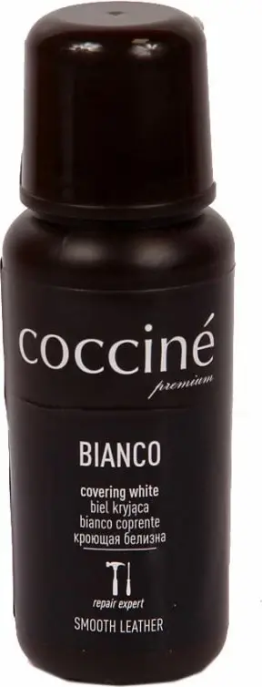 Emulsion mbuluese për këpucë Coccine, e bardhë