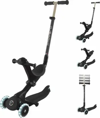 Trotinetë me ulëse Globber GO•UP DELUXE LIGHTS 3-në-1 për fëmijë