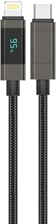 Kabllo USB-C në Lightning Foneng XS05, 1.2m, PD27W, e zezë