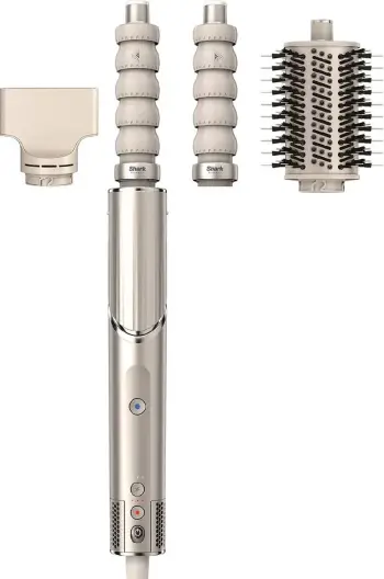 Styler/Tharëse flokësh, Shark, HD426SLEU FlexStyle 3-in-1, 1400 W, 3 nivele temperaturë, Cool Shot, argjend