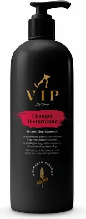 Shampo natyral për qen Tramp VIP Champi Texturizante për volum & teksturë, 250 ml, e zezë
