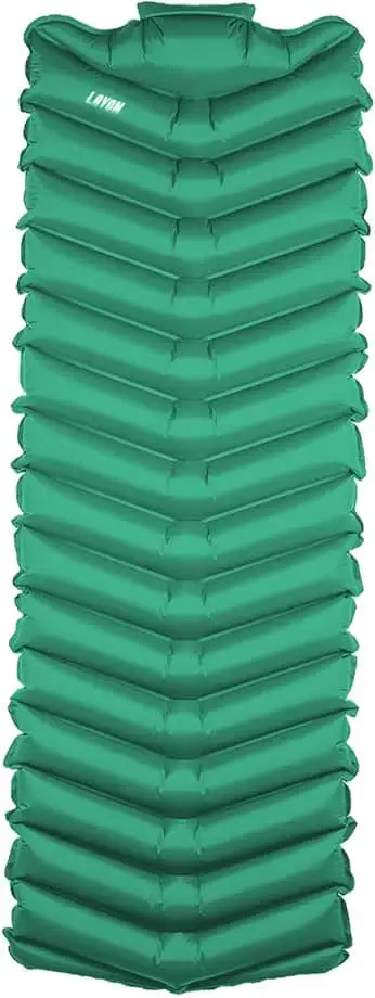 Dyshek kampingu LayOn LAYON 188 x 65 x 7 cm, AirFlow, R-value 1.4, jeshile