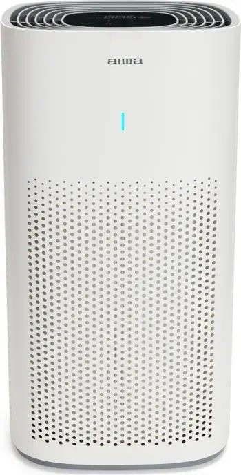 Pastrues ajri AIWA PA-200, filtër 3-në-1 HEPA H13 + karbon aktiv, me jonizues, CADR 350 m³/h, deri 42 m², 4 shpejtësi, timer, i bardhë