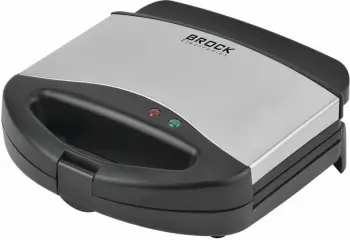 Aparat për sanduiça Brock SPM 3006 S, 750 W, double, zi/argjend