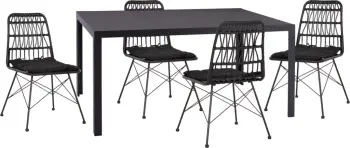 Set kopshti tavolinë & karrige OFER FH21029, 5 pjesë, hiri