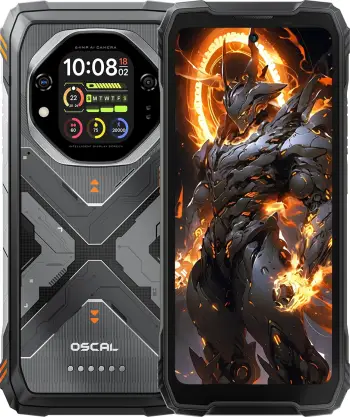 Celular Oscal Tank 1 16GB RAM 512GB 5G bateri 20000mAh IP68/IP69K/MIL-STD-810H, portokalli