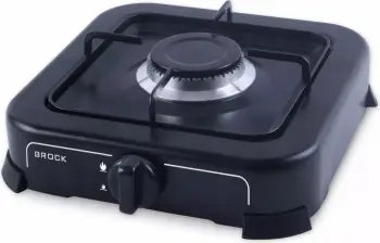 Reçho gazi portative Brock GS 2001 BK, 1 djegës gize, për G30/G31, e zezë