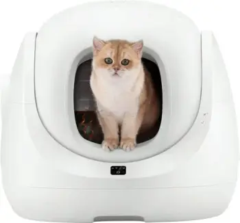 Kuti inteligjente vetëpastruese për rërë mace Catlink Baymax, WiFi, 7 L, e bardhë