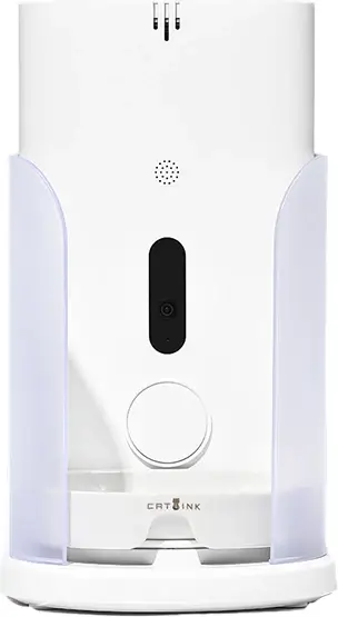 Dozator smart ushqimi për mace Catlink F02, Face Recognition, 3.5 L, tas qeramik, i bardhë
