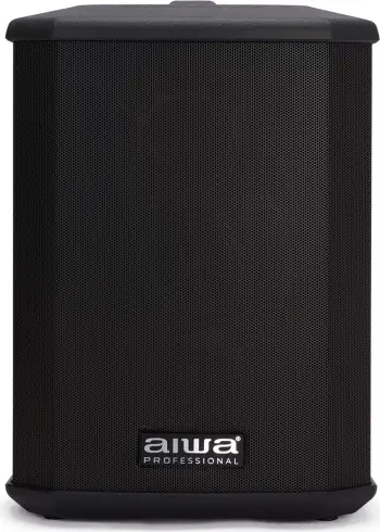 Altoparlant portativ aktiv Aiwa AX-1PRO 100W RMS Bluetooth 5.0 me bateri, mikser 3-kanalësh me reverb, TWS, 6.5\" woofer, i zi