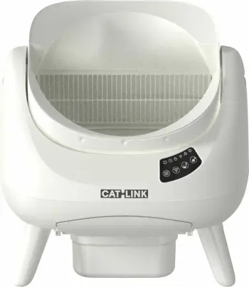 kuti inteligjente për rërë mace CATLINK Open X C08 Scooper, kontroll me aplikacion, Wi‑Fi 2.4/5 GHz, 12 L kontejner mbeturinash, e bardhë