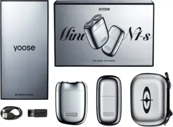 Makinë rroje + trimer hunde/veshi Yoose Mini 2.0 Complete, IPX7, USB-C, set 2-në-1, argjendtë