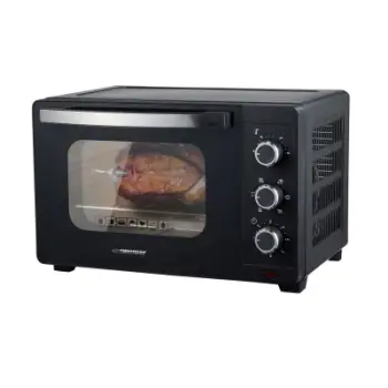 Furrë mini elektrike Esperanza EKO006N me konvekcion dhe shufër, 25L, 1600W, e zezë