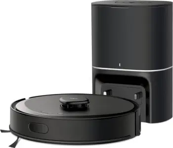 Robot fshesë TP-Link TAPO RV30 Max Plus me stacion vetë-shkarkues, navigim me laser, aplikacion smart, XL, e zezë