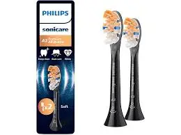 Kokë furçe dhëmbësh sonike Philips Sonicare A3 Premium All-in-one HX9092/88, e zezë, paketë dyshe