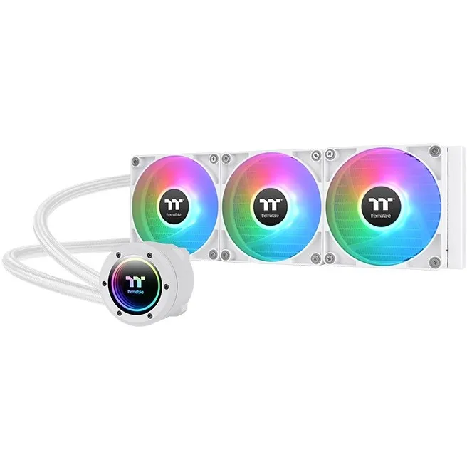 Ftohës uji AIO për CPU Thermaltake TH360 V2 ARGB Sync 360mm, i bardhë - 1