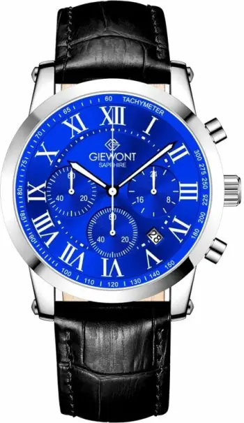 Orë dore meshkuj Giewont GW6260-A4, silver blue, set