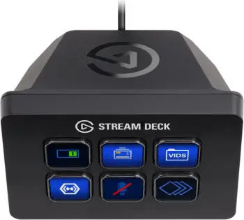 Kontroller streaming Elgato Stream Deck Mini 10GAI9901, 6 taste, USB, e zezë