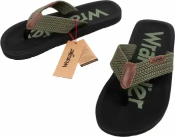 Flip-flopa për meshkuj Wrangler Zane, të gjelbra