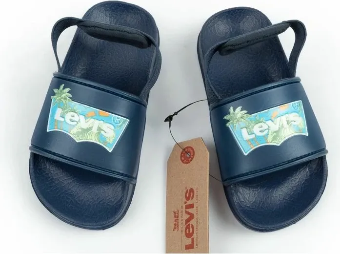Sandale për djem Levi's Pool S Mini, navy blue - 4