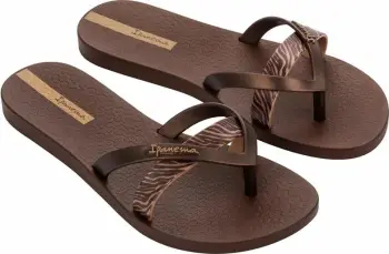 Flip-flopa për femra Ipanema Kirei, kafe