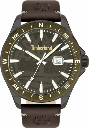 Orë dore meshkuj Timberland Swampscott TBL.15941JYUK/53, jeshile/kafe, set me çantë