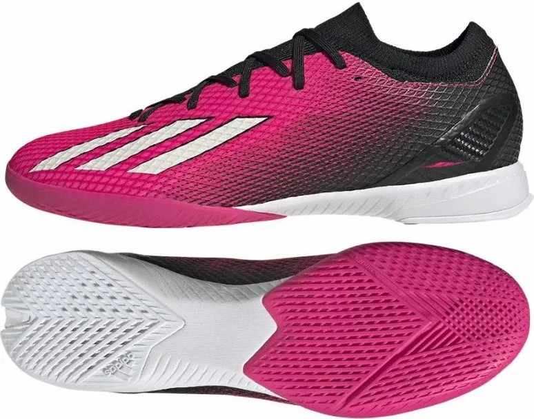 Këpucë futbolli për meshkuj adidas, të zeza dhe rozë - 1