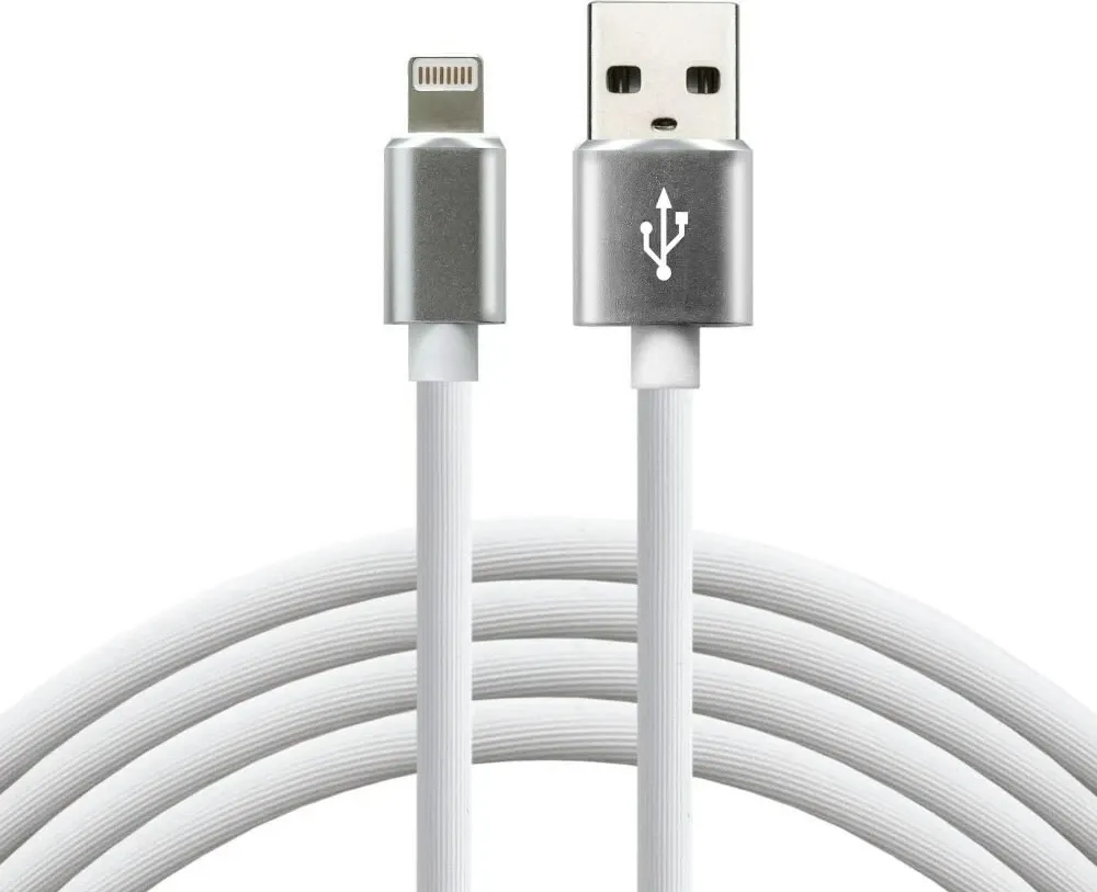 Kabllo USB Lightning everActive CBS-1IW, 1m, e bardhë - 1