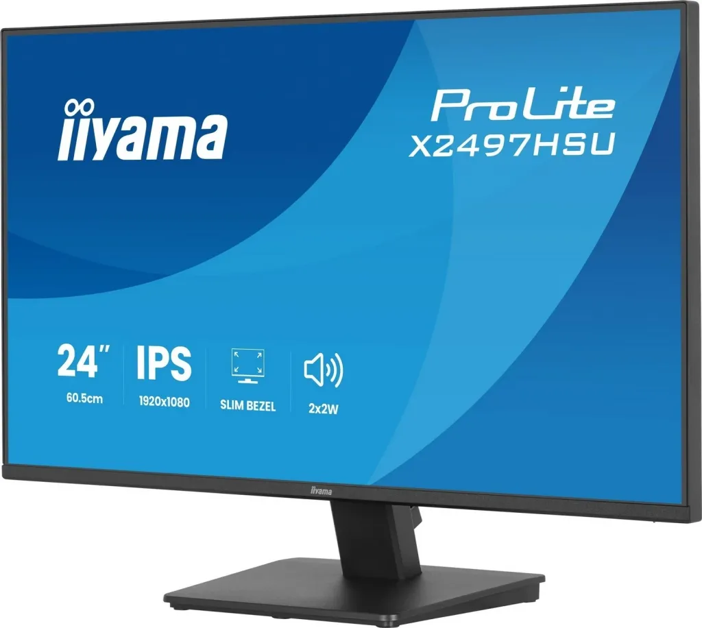 Monitor iiyama X2497HSU-B1, 24 inch, Full HD, IPS, HDMI, DisplayPort, USB, i zi - 4