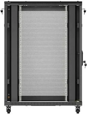 Kasë rack LANBERG 19" 22U 800x1200mm, me ventilatorë, e zezë - 12
