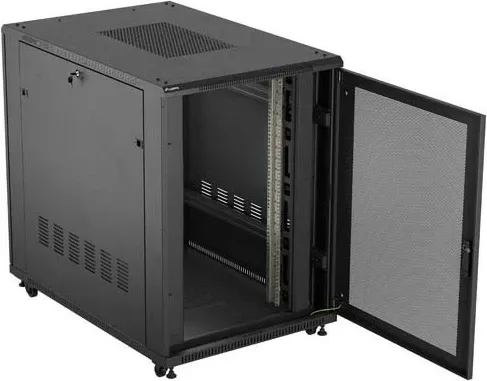 Kasë rack LANBERG 19" 22U 800x1200mm, me ventilatorë, e zezë - 5