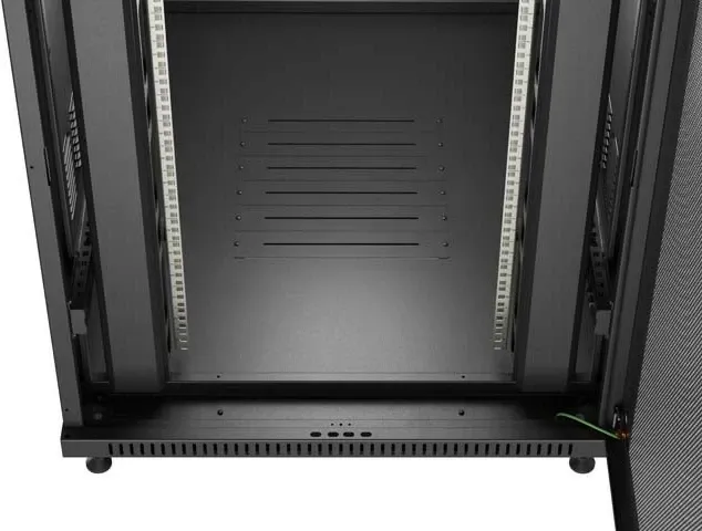 Kasë rack LANBERG 19" 22U 800x1200mm, me ventilatorë, e zezë - 10