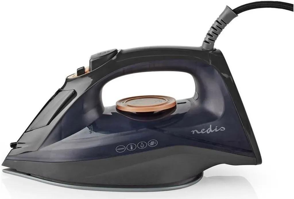Hekur me avull Nedis, 2200W, rezervuar 220ml, pllaka qeramike, lejla - 3