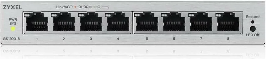 Switch Zyxel GS1200-8V3, 8 porte, Managed - 2