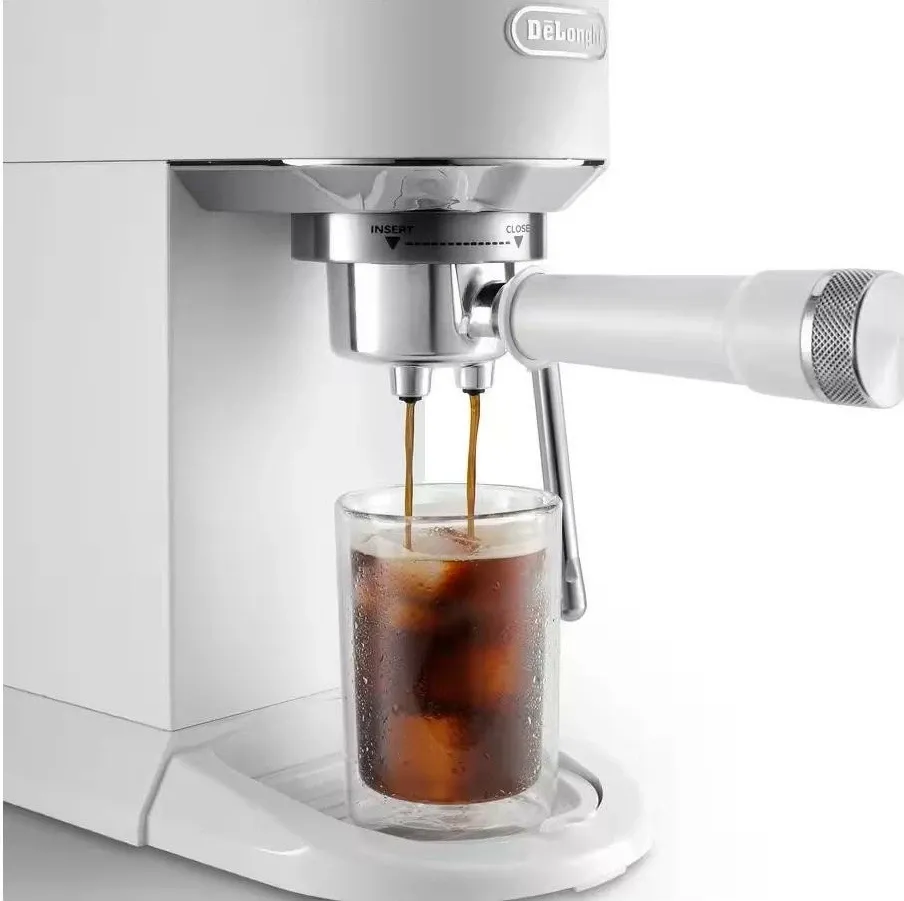 Aparat kafeje DeLonghi Dedica Duo EC890.WI, për kafe të nxehtë dhe të ftohtë, bardhë - 4