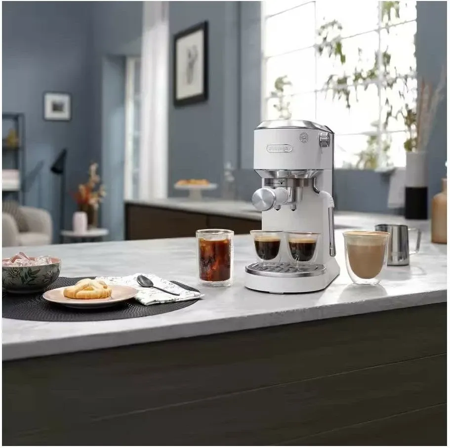 Aparat kafeje DeLonghi Dedica Duo EC890.WI, për kafe të nxehtë dhe të ftohtë, bardhë - 7