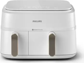 Fryer Philips Ovi Dual 3000 NA353/10, 9L, dy shporta, e bardhë/ari