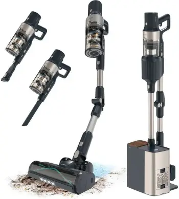 Fshesë me korent Cecotec Conga Rockstar 5500 Hurricane Station Flex, e zezë