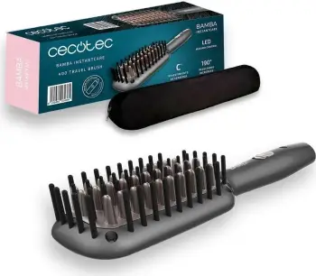 Furçë drejtimi flokësh Cecotec InstantCare Travel, USB Type C, gri