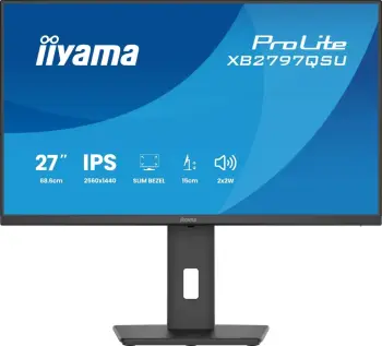 Monitor iiyama ProLite XB2797QSU-B1, 27 inch, IPS, 2560x1440, LED, i zi
