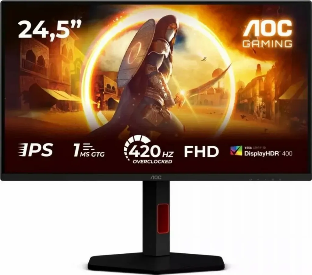 Monitor gaming AOC 25G4KUR, 24.5", Full HD, Fast IPS, 420Hz, i zi - 1
