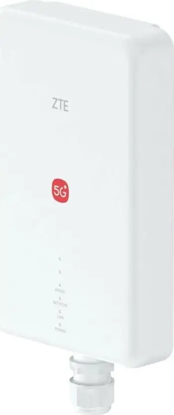 Router ZTE G51F 5G ODU MC7510, WiFi 7, modem i integruar, i bardhë