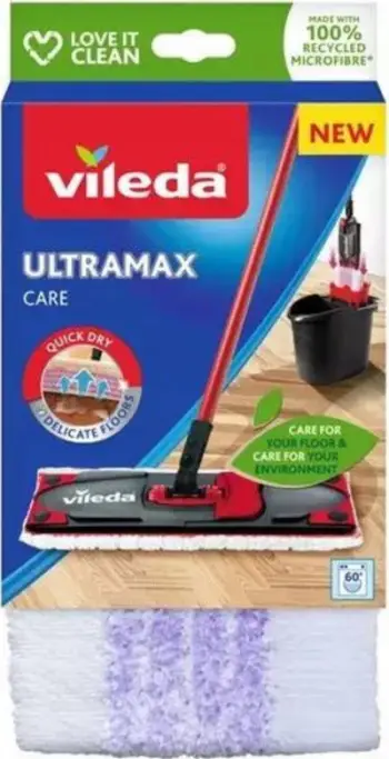 Rezervë për mop Vileda Ultramax Care, mikrofibër, e bardhë